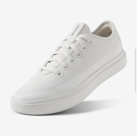 Allbirds Canvas Piper Sneakers in Blizzard White • Organic Cotton • Merino Wool - Picture 1 of 12